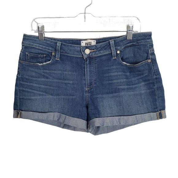 PAIGE Pants - Paige Size 29 Shorts Jimmie Jimmie Denim Stretch Denim Jean 3" Medium Wash